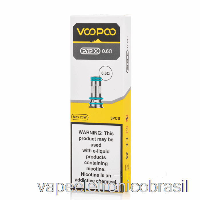 Bobinas De Substituição Vape Eletrônico Voopoo Pnp-x Bobinas De 0,6 Ohm Pnp-x